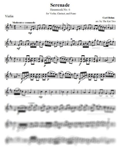Bohm Serenade Violin Part