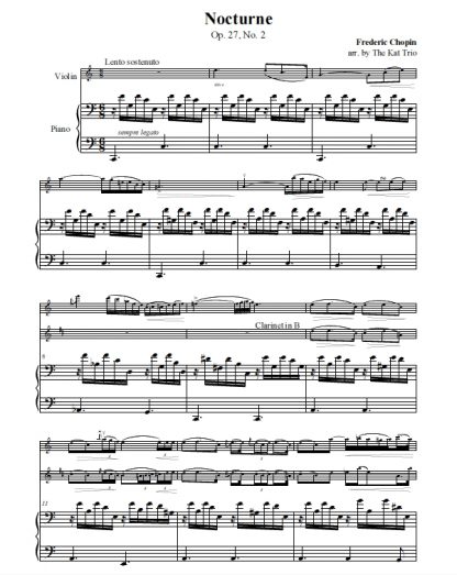 Chopin Nocturne Score