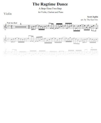 Joplin Ragtime-Dance violin